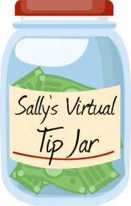 Sally's tip jar
